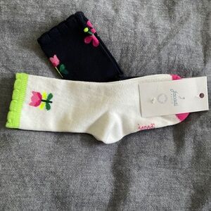 Brand new Jacadi Toddler girl socks (2 pairs).